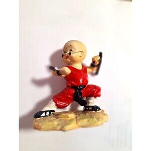 Unbranded Judo, Karate Nunchuck Baby Action Figurine Sculpture Rare Vintage